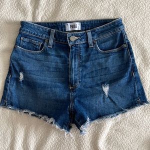 Paige Margot denim shorts sz 28 high waisted